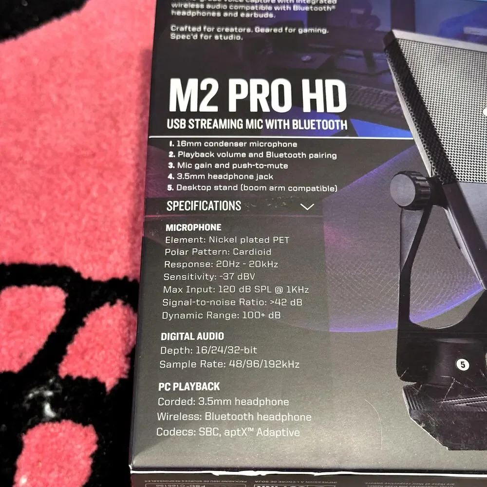RIG M2 Streamstar Pro HD – Wired USB Streaming Microphone